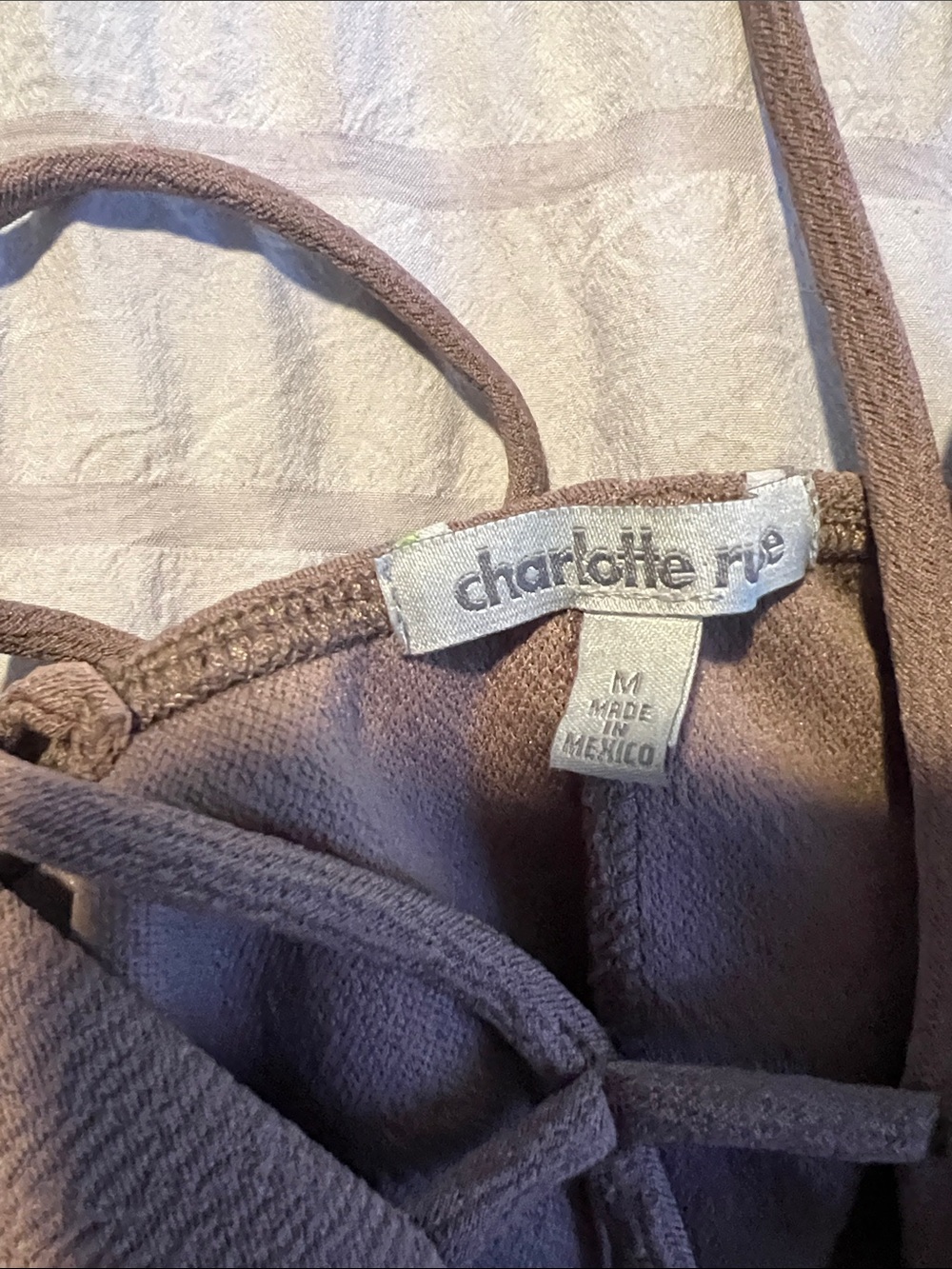 Charlotte Russe Brown Strappy Bodysuit - Picture 4 of 4